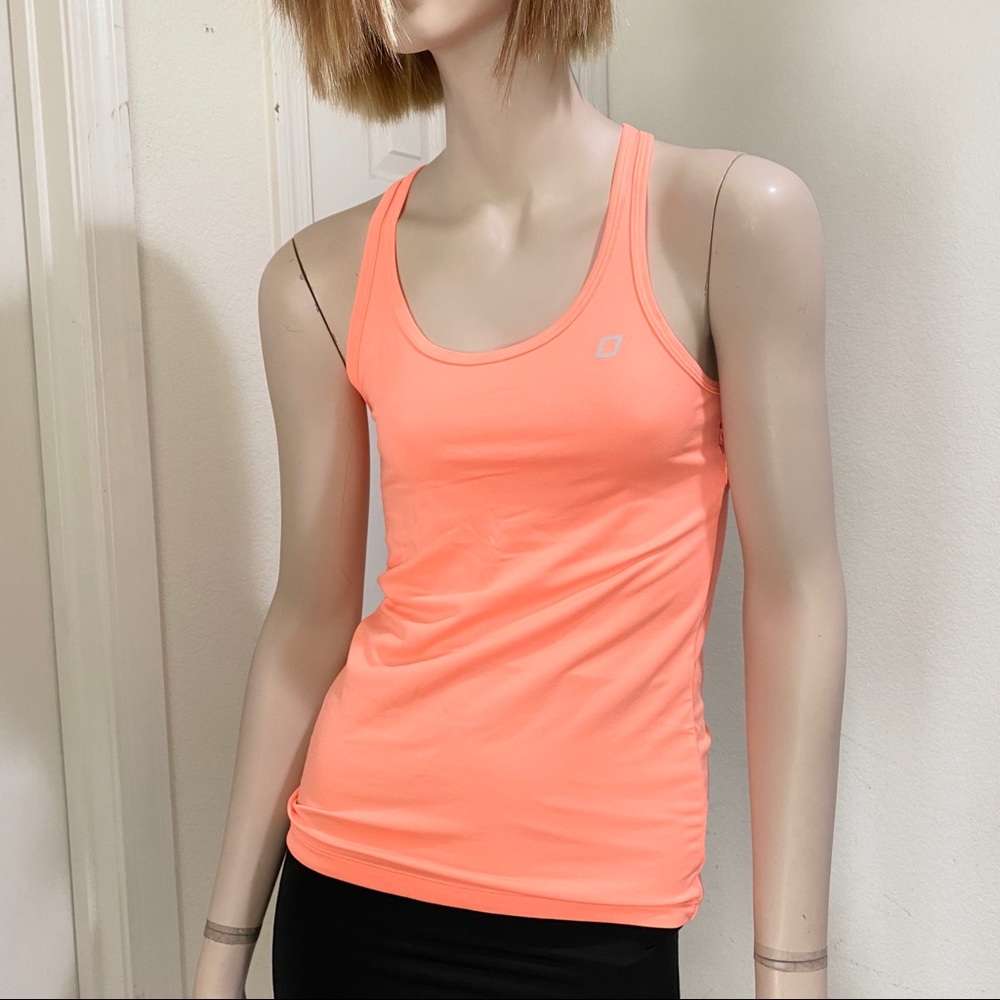 Lorna Jane Neon Mesh Racerback Tank